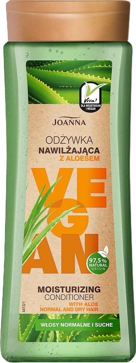 Joanna Joanna Vegan Odzywka do wlosow nawilzajaca Aloes - wlosy normalne i suche 300g 522481 (5901018019310)