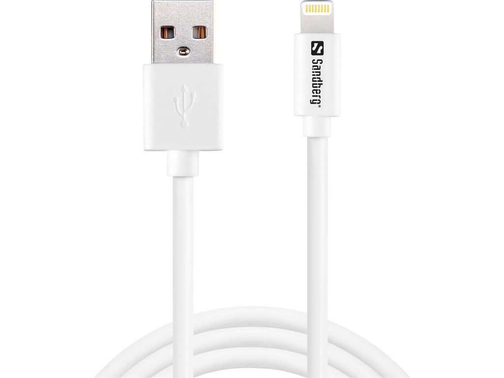 Sandberg cable USB - Lightning MFI 1m SAVER USB kabelis