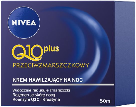 Nivea Q10 Plus Krem przeciwzmarszczkowy na noc 50ml 0181289 (5900017045443) kosmētika ķermenim