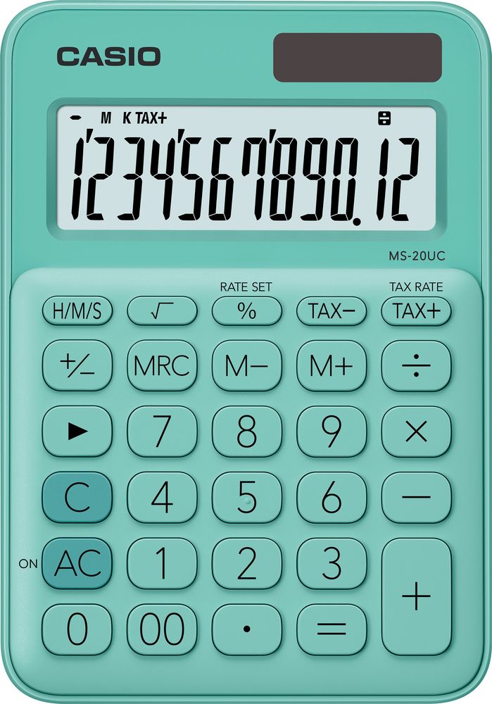 Kalkulator Casio (MS-20UC-GN-S) kalkulators