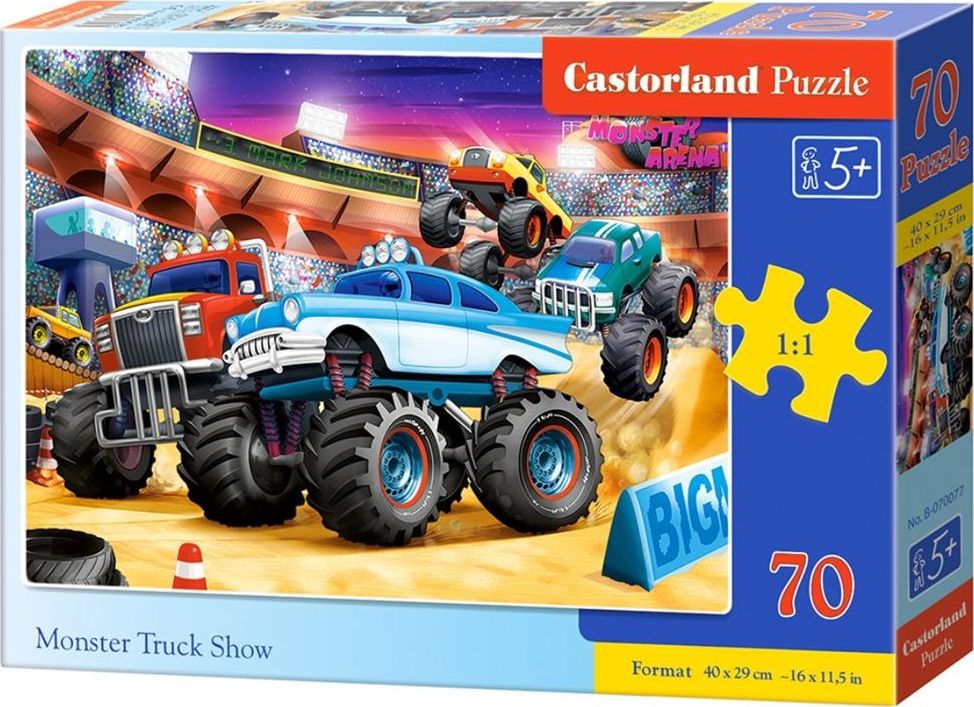 Castorland Puzzle 70 Monster Truck Show CASTOR puzle, puzzle