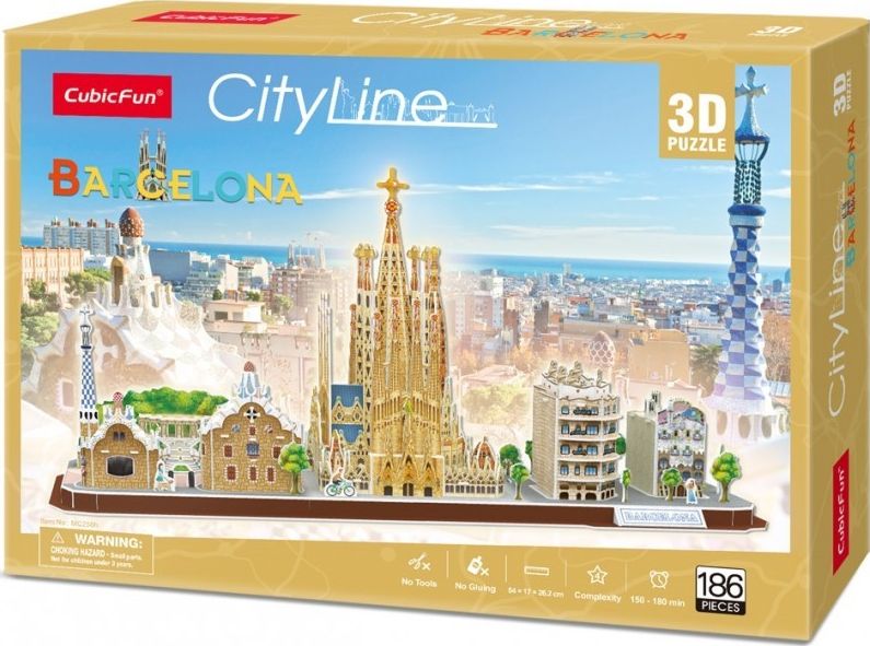 Cubicfun Puzzle 3D City Line Barcelona GXP-687409 (6944588202569) puzle, puzzle