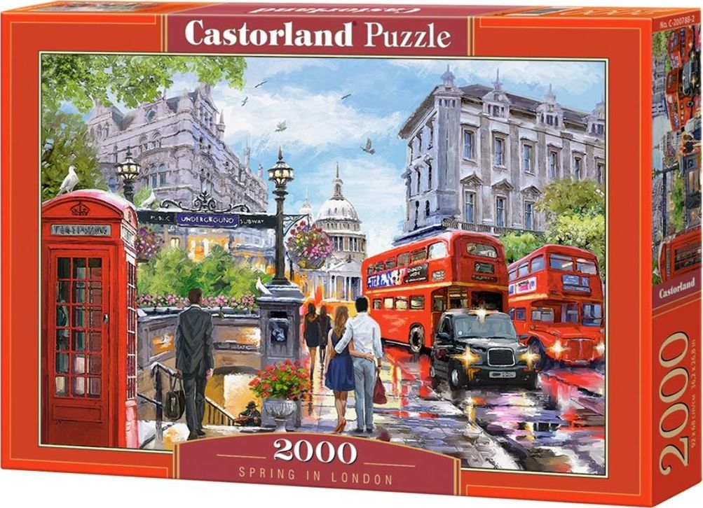 Castorland Puzzle 2000 Spring in London 341379 (5904438200788) puzle, puzzle