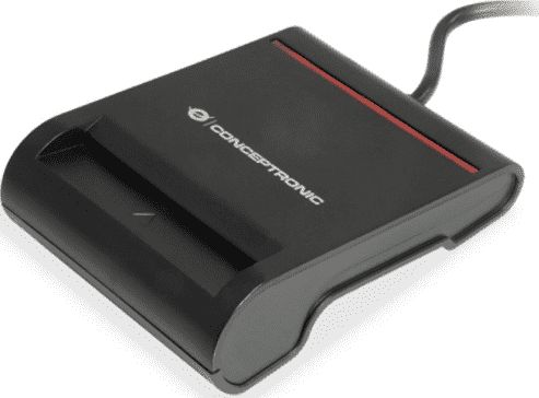 CONCEPTRONIC Smart ID Card Reader USB 2.0 SCR01B schwarz karšu lasītājs