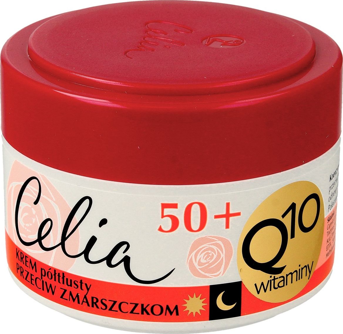 Celia Krem do twarzy Q10 Witaminy 50+ przeciwzmarszczkowy 50ml 79215 (5900525059215) kosmētika ķermenim