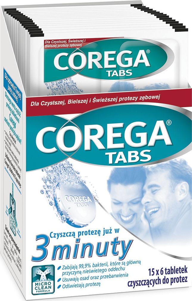 Corega Denture cleaning tablets 6 pcs. mutes higiēnai