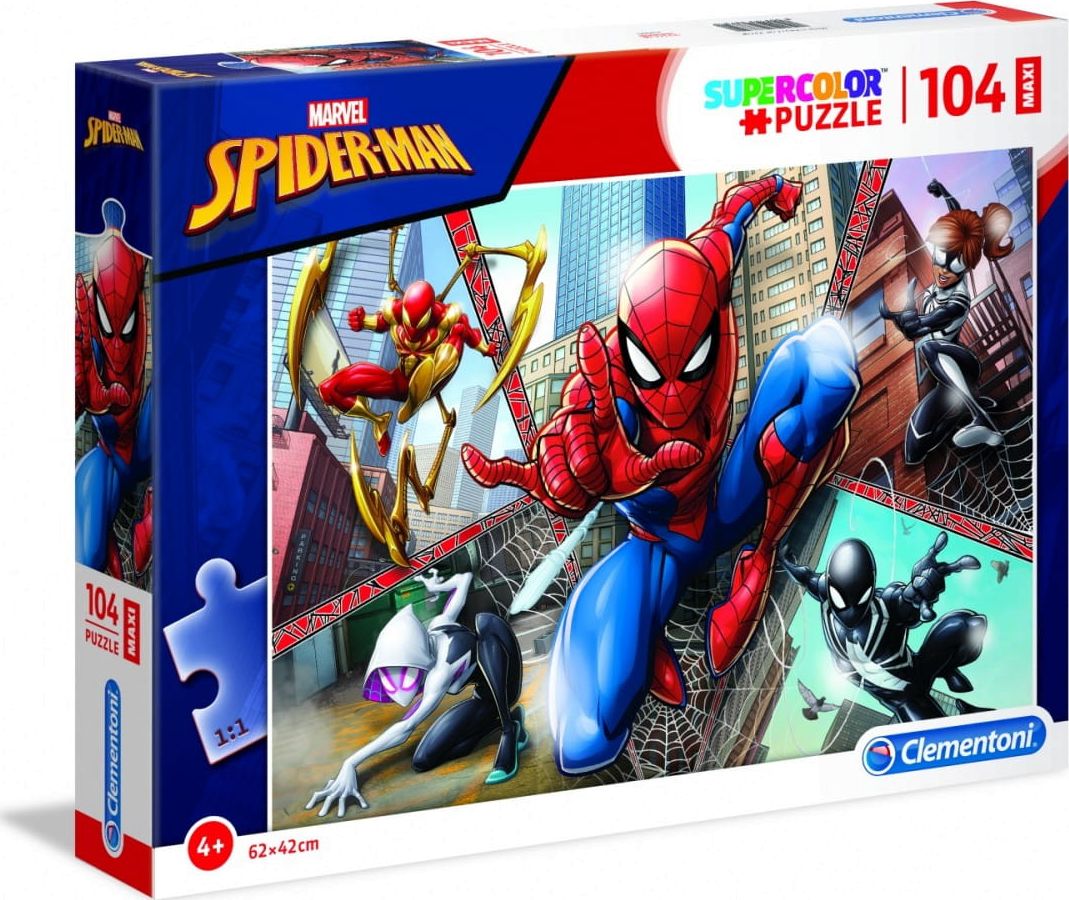 Clementoni Puzzle 104 Maxi Spiderman 335577 (8005125237340) puzle, puzzle