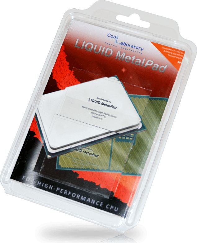 Coollaboratory Liquid MetalPad 67 x 50 mm x 0.4 mm (ZUWA-163) ZUWA-163 (4260157580237) termopasta