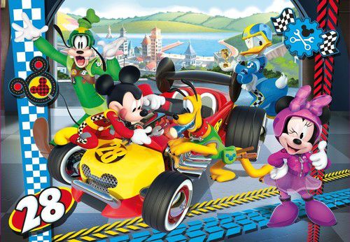 Clementoni Puzzle 104el Mickey Roadster Racers (27984) 27984 CLEMENTONI (8005125279845) puzle, puzzle