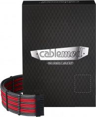 CableMod Zestaw kabli, 0.5m, Czerwono-grafitowy (ZUAD-960) ZUAD-960 (0716894293649) kabelis datoram