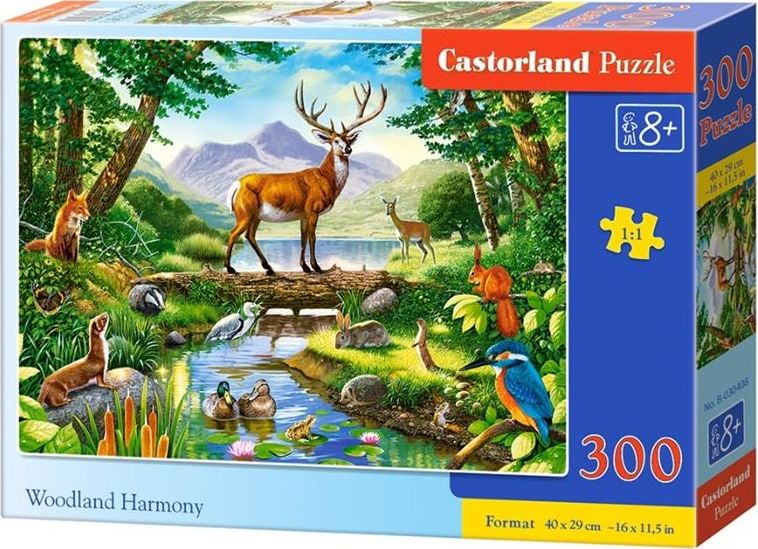 Castorland Puzzle 300 Woodland Harmony CASTOR 342939 (5904438030408) puzle, puzzle