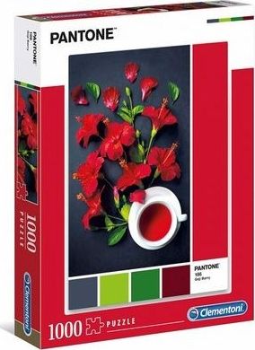 Clementoni Puzzle 1000 pieces Pantone Red Hibiscus puzle, puzzle