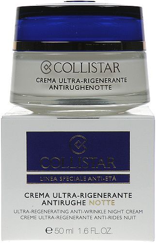 Collistar Krem do twarzy Ultra Regenerating Anti Wrinkle Night Cream przeciwzmarszczkowy 50ml 8015150240246 (8015150240246) kosmētika ķermenim