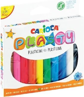 Carioca Plastelina 200g 10 kolorow 364836 (5903364279615) materiāli konstruktoriem