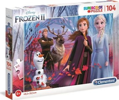 Clementoni Puzzles 104 elements Super Color Frozen 2 puzle, puzzle