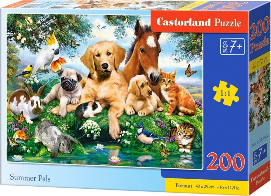 Castorland Puzzle 200 Summer Pals puzle, puzzle