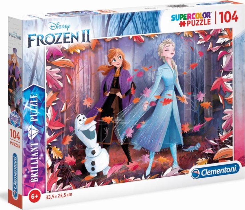 Clementoni Puzzle 104 Brilliant Frozen 2 349567 (8005125201617) puzle, puzzle