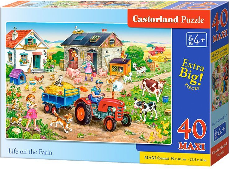 Castorland 40 EL. Maxi Life on a farm (040193) puzle, puzzle