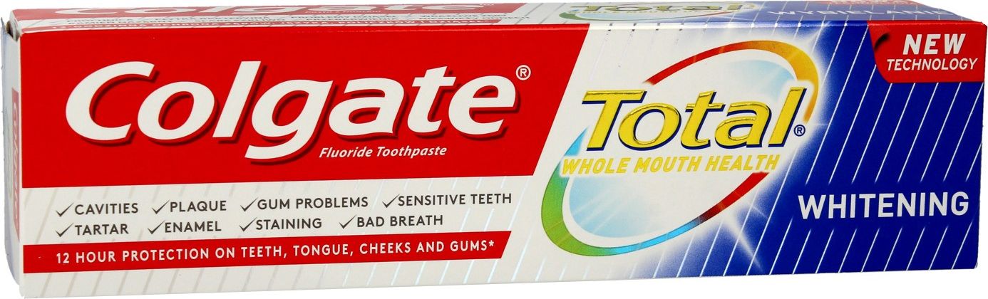 Colgate Pasta do zebow Total Whitening 75ml 326807 (8718951226807) mutes higiēnai