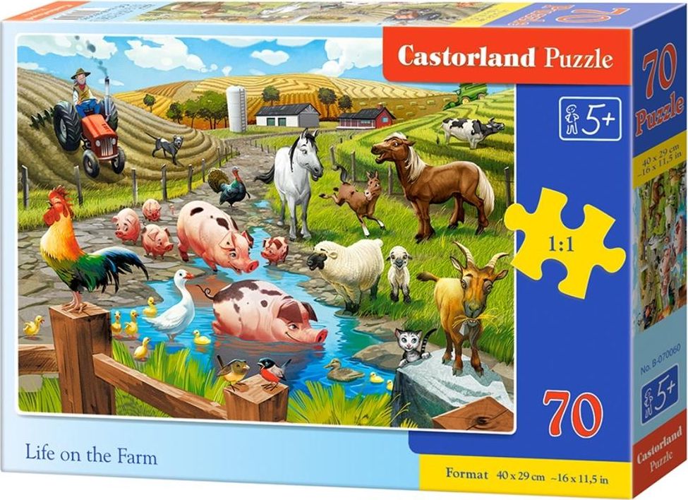 Castorland Puzzle 70 Life on the Farm CASTOR 342941 (5904438070060) puzle, puzzle