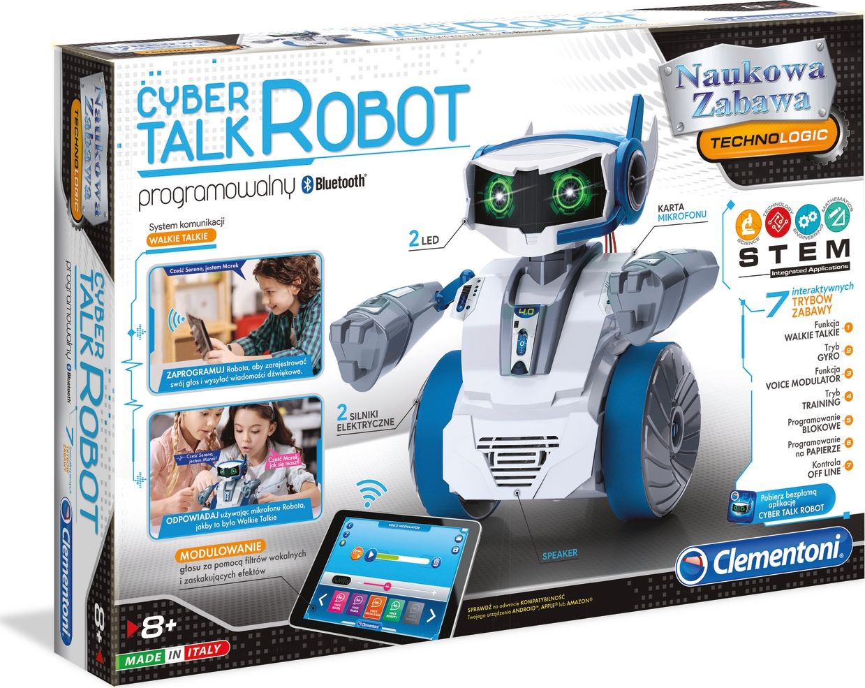 Clementoni Talking Cyber ​​Robot (50122) (poļu valodā)