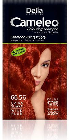 Delia Cosmetics Cameleo Szampon koloryzujacy 66.56 dzika sliwka 717859 (5901350427859)