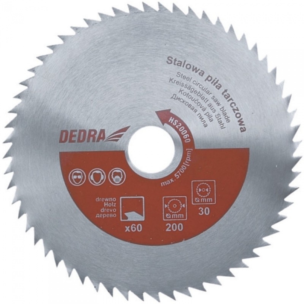 Dedra Pila tarczowa do drewna 500x60x30mm HS50060 HS50060 (5902628814975) Elektriskais zāģis