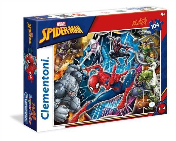 Clementoni Puzzle, 104 elementy Maxi - Spiderman (GXP-633685) GXP-633685 (8005125237166) puzle, puzzle