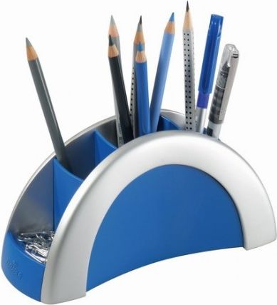 Durable Przybornik na biurko Pen Holder Vegas srebrny (772023) 7720-23 (4005546700601)