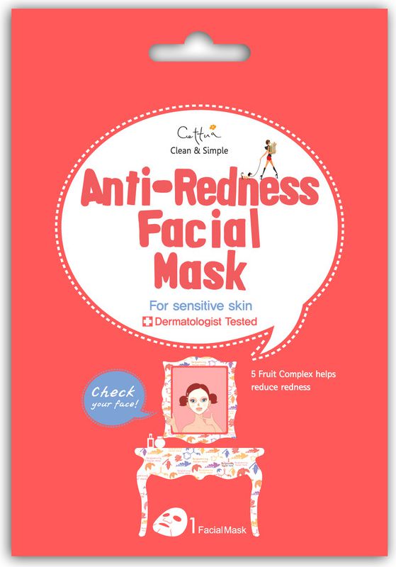 Cettua Anti-Redness Facial Mask maska niwelujaca zaczerwienienia 8809033594331 (8809033594331)