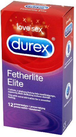 Durex  Prezerwatywy Fetherlite Elite 12 szt 644617 (5010232964617)