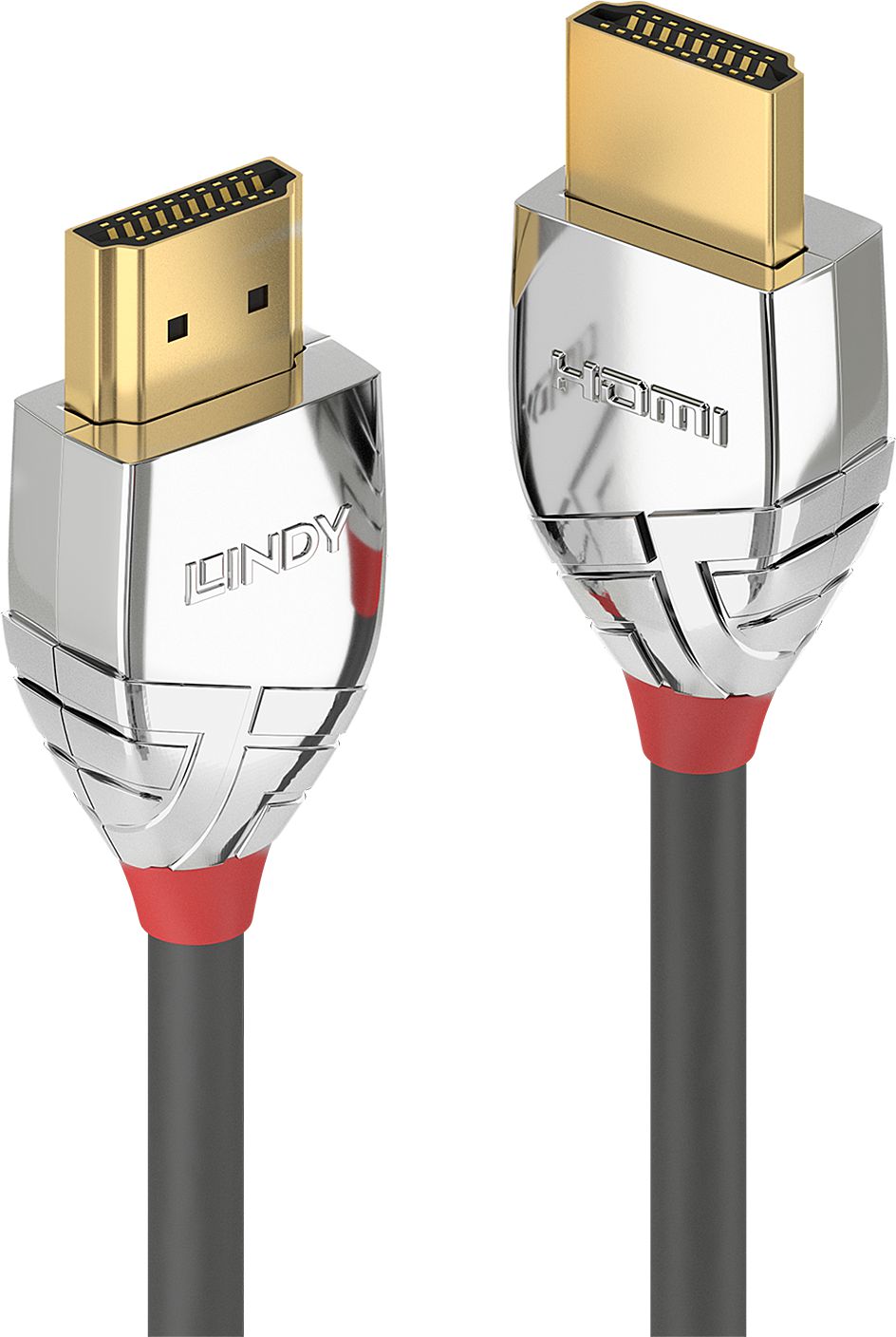 Lindy 37871 HDMI cable 1 m HDMI Type A (Standard) Grey, Silver kabelis, vads