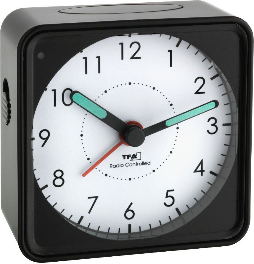 TFA 60.1510.01 Picco Alarm Clock Czarny radio, radiopulksteņi