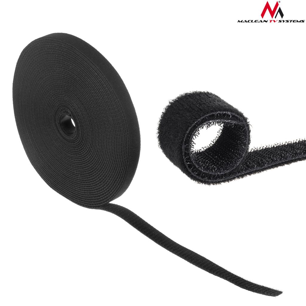 Maclean MCTV-542 Cable organizer strap 20mmx15.3m black
