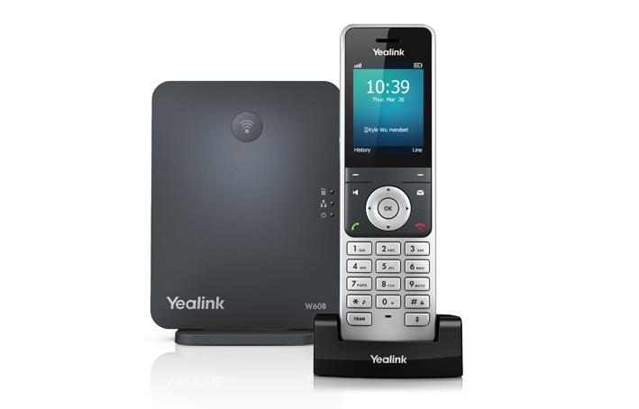 Yealink DECT base unit W60B with handset W56H IP telefonija