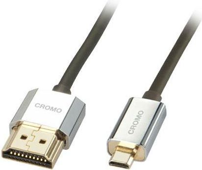 CROMO Slim HDMI High Speed A/D Kabel, 0,5m  with Ethernet kabelis, vads