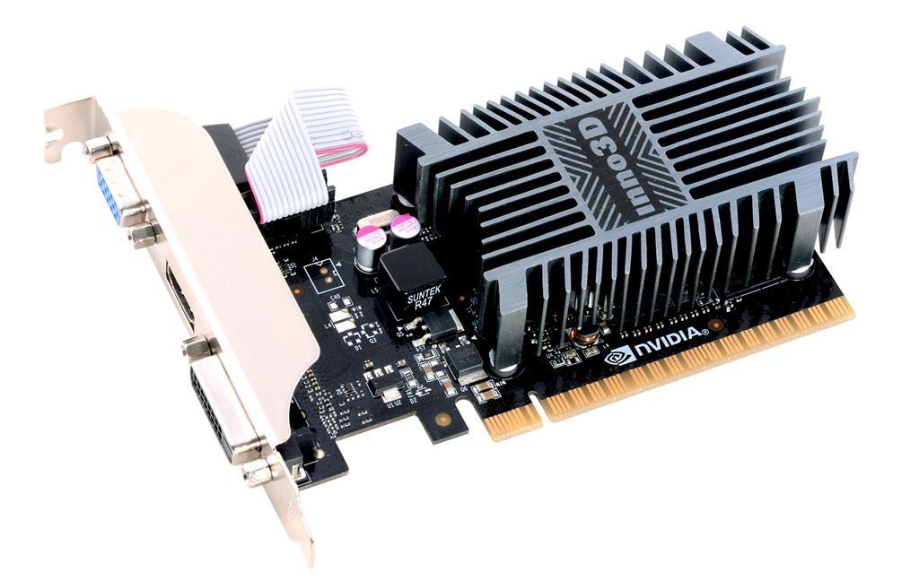 Inno3D GeForce GT 710, 2048 MB DDR3 - Low Profile, passiv video karte