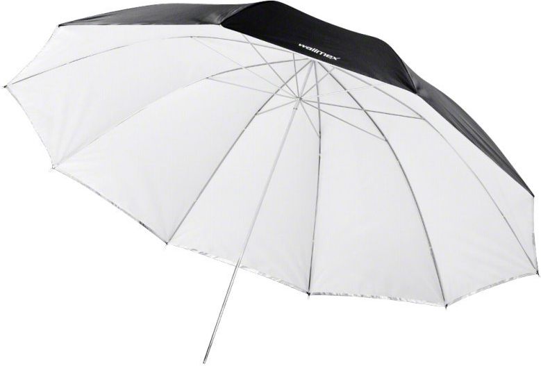 walimex 2in1 Reflex & Translucent Umbrella white 150cm zibspuldze