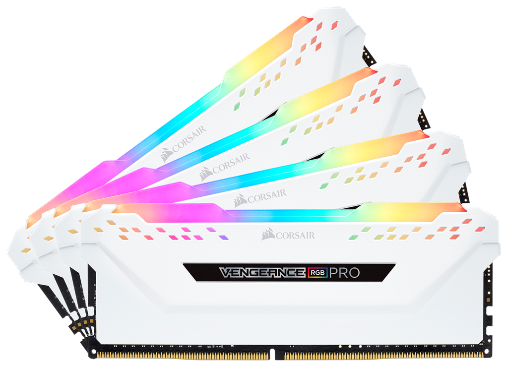 Corsair Vengeance RGB Pro Weisz 32GB DDR4 Kit 3200-16 K4 operatīvā atmiņa