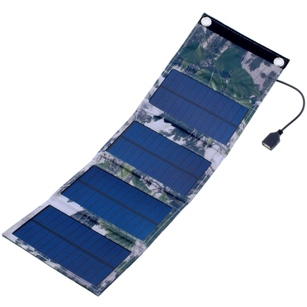 PowerNeed - Waterproof solar panel 6W camo aksesuārs mobilajiem telefoniem