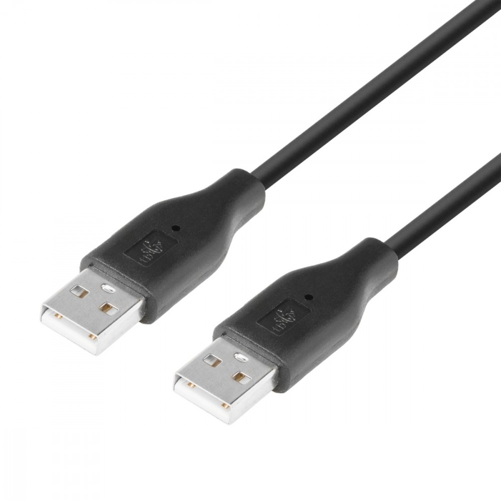 USB AM-AM cable 1.8 black USB kabelis