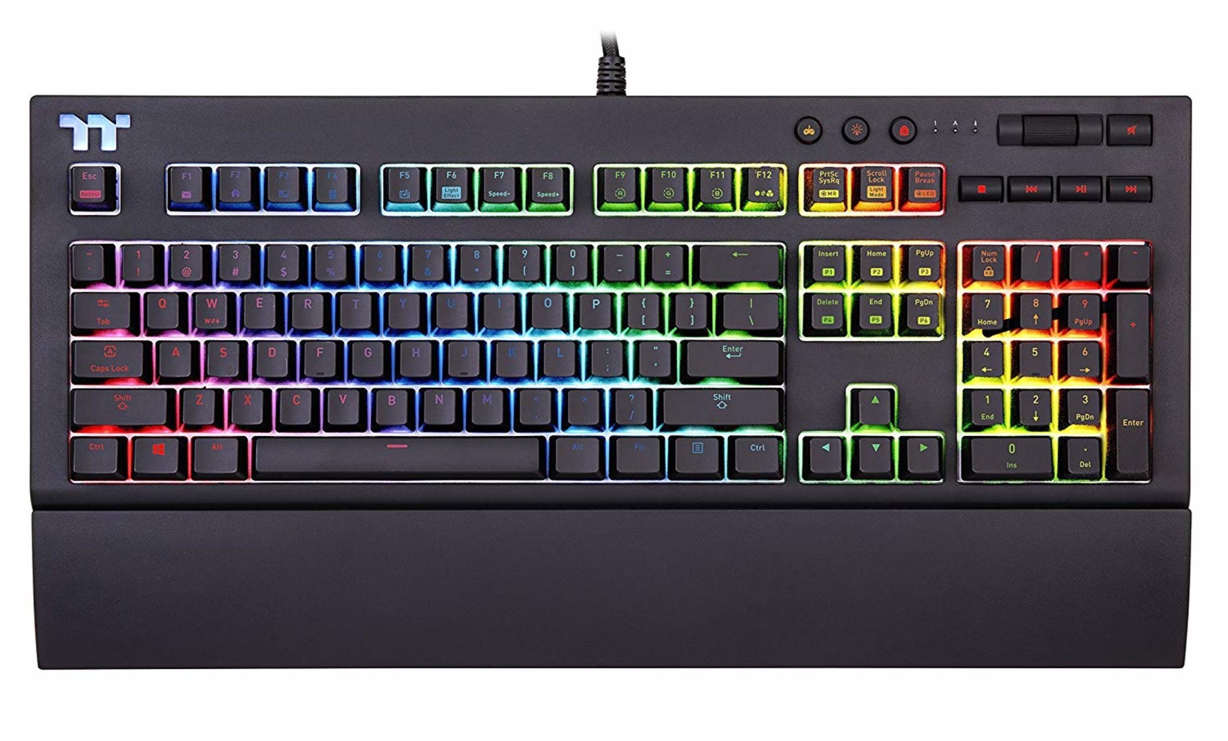 Keyboard Tt eSPORTs - Premium X1 RGB Cherry MX Silver Speed klaviatūra