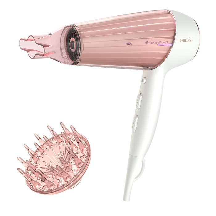 Philips DryCare HP8281/00 hair dryer 2300 W Pink, White Matu fēns