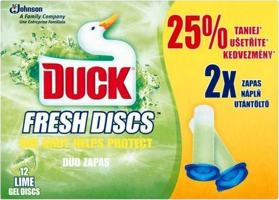 SC Johnson Refill duck fresh discs for lime gel disc 2/p Sadzīves ķīmija