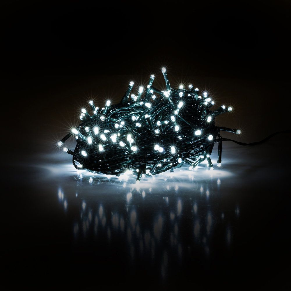 Lampki choinkowe Retlux 500 LED biale zimne RXL 216 (8590669223527) Ziemassvētku lampiņas
