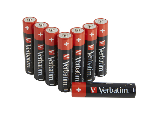 1x8 Verbatim Alkaline battery Micro AAA LR 03            49502 Baterija