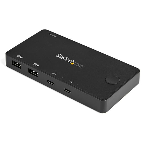 2 Port USB C KVM Switch, 4K 60Hz HDMI, Compact Dual Port UHD USB Type C Deskt... datortīklu aksesuārs