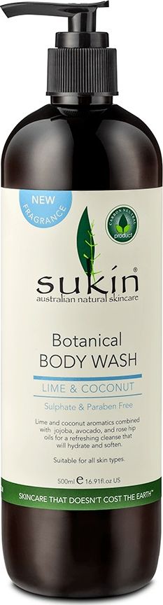 Sukin Lime and Coconut Shower Gel 500ml