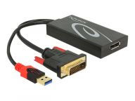 DELOCK Adapter DVI(24+1) -> Displayport black 30cm