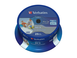 VERBATIM 25x BD-R 25GB 6x biroja tehnikas aksesuāri